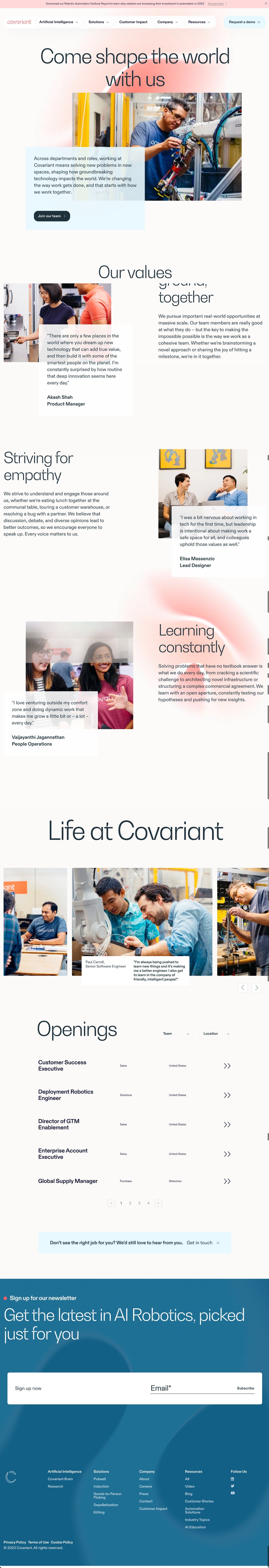 Careers Page