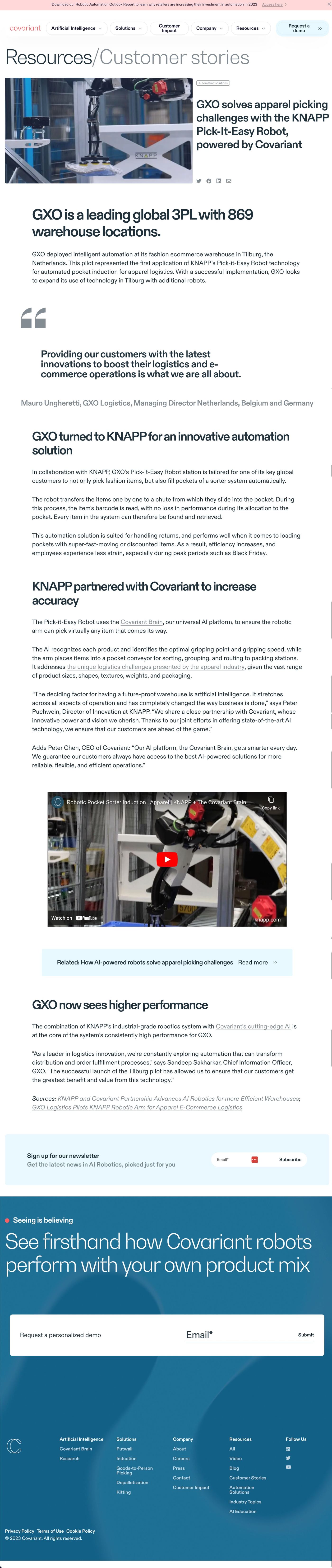 GXO Customer Story