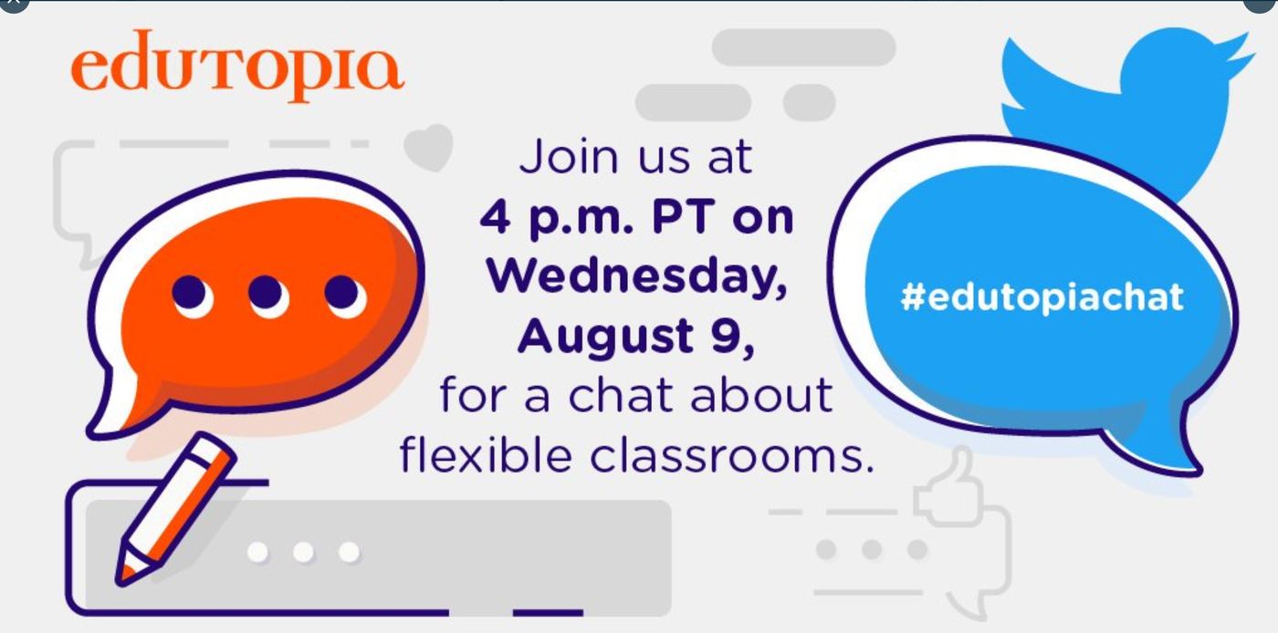 #edutopiachat Twitter Chat Graphic